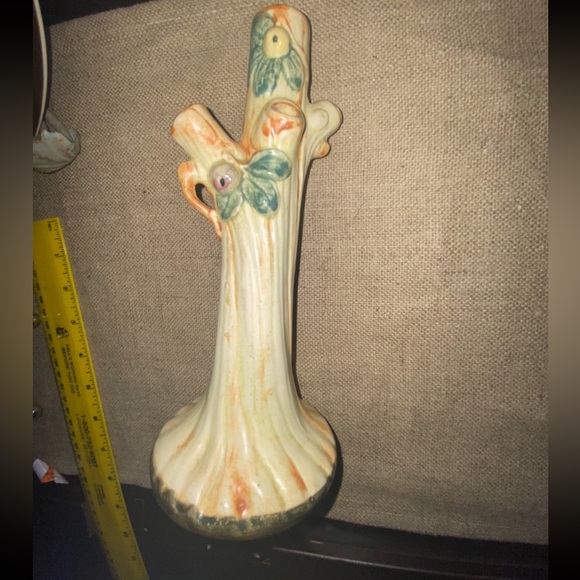Vintage bud vase , Unique decor , tree trunk - Picture 8 of 9